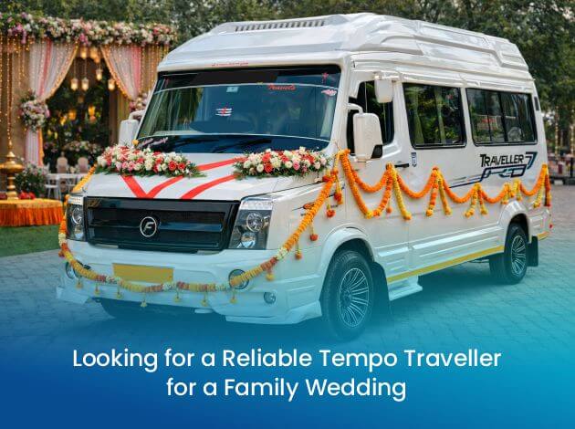 tempo traveller for a family wedding