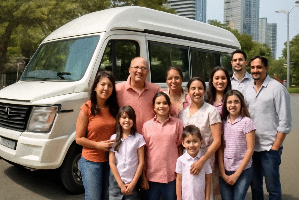 tempo traveller family