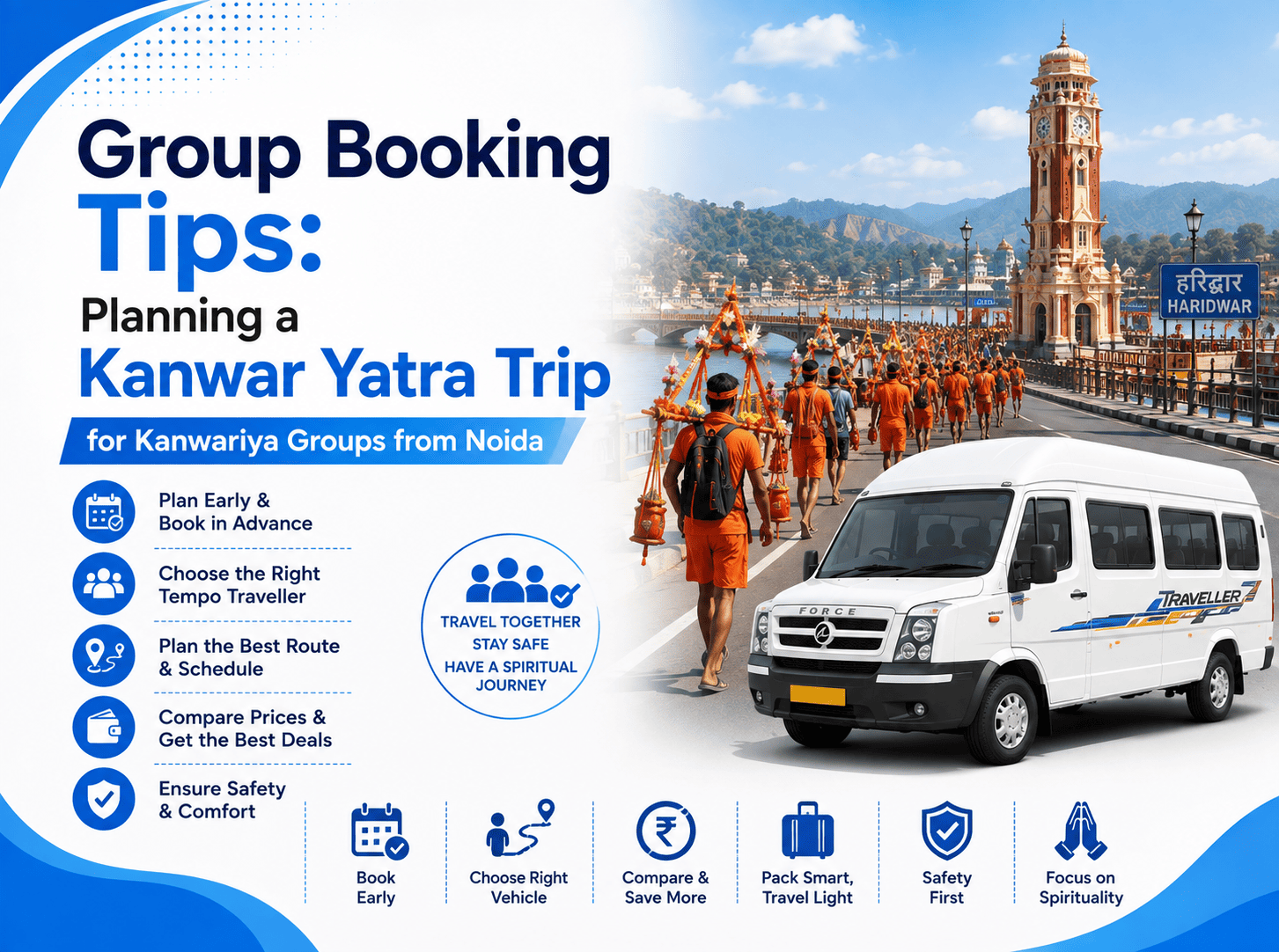 Group Booking Tips: Planning a Kanwar Yatra Trip for Kanwariya Groups from Noida Group Booking Tips: Kanwar Yatra Trip for Kanwariya from Noida