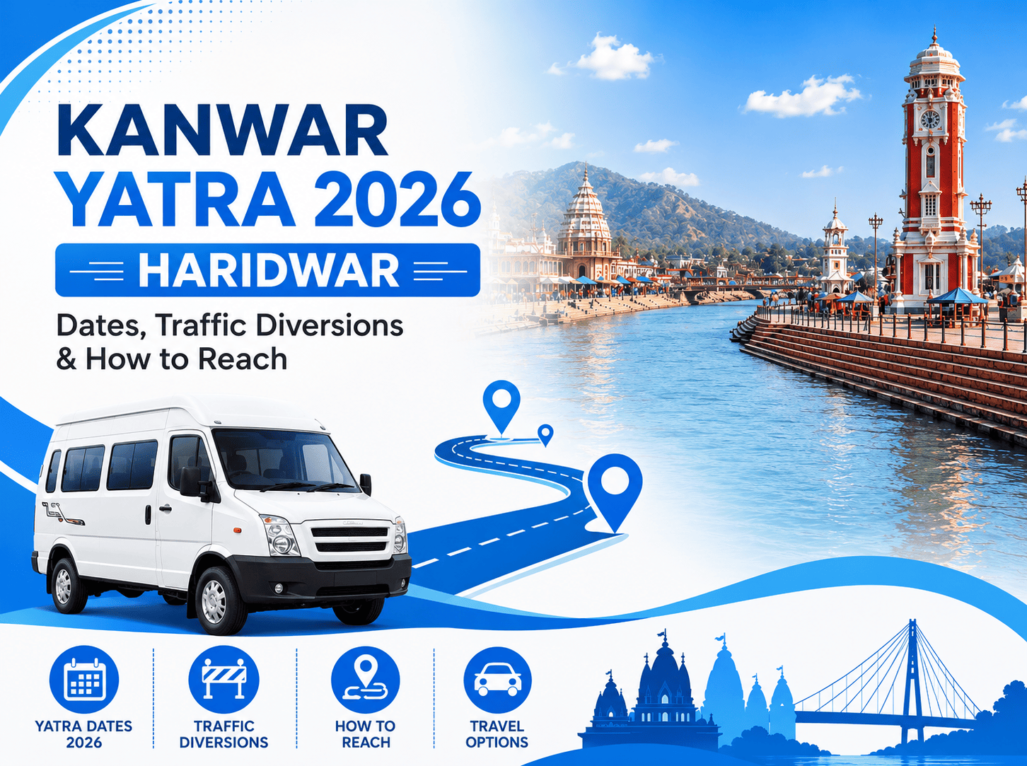 Kanwar Yatra 2026 Haridwar: Dates, Traffic Diversions & How to Reach kanwar yatra details 2026 haridwar