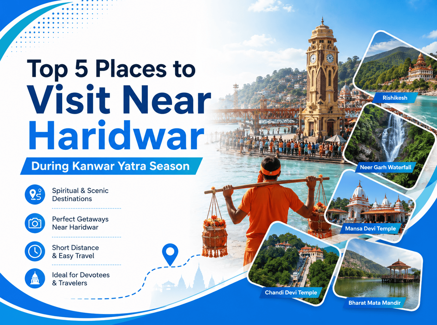 Top 5 Places to Visit Near Haridwar During Kanwar Yatra Season top 5 places to visit near haridwar during kanwar yatra season