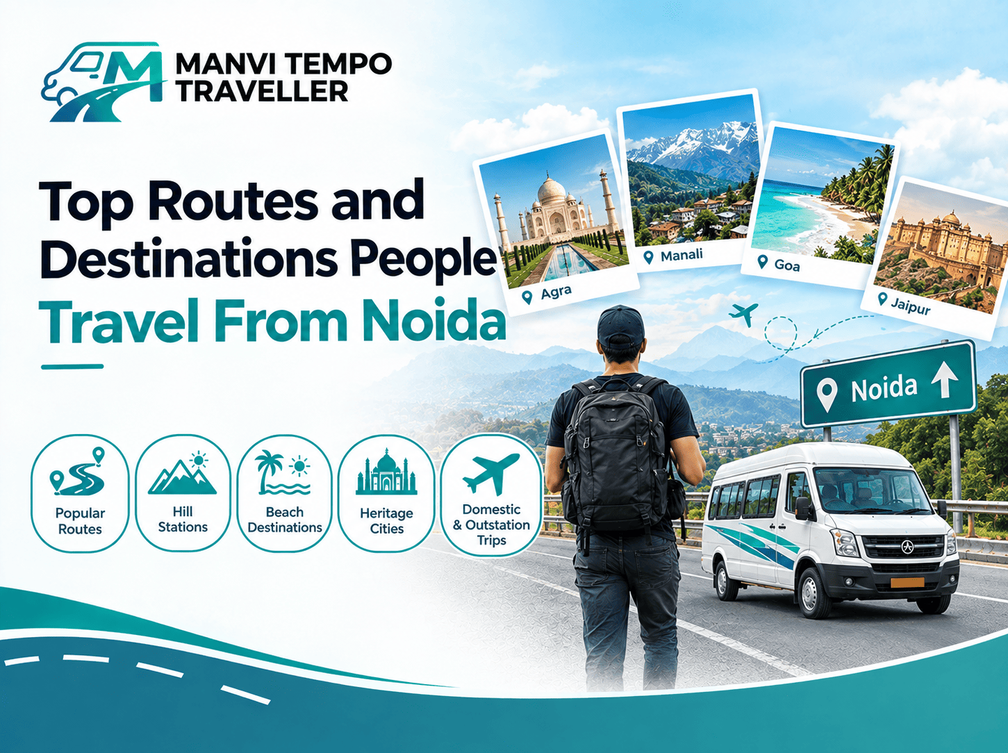 Top routes and destinations from Noida
